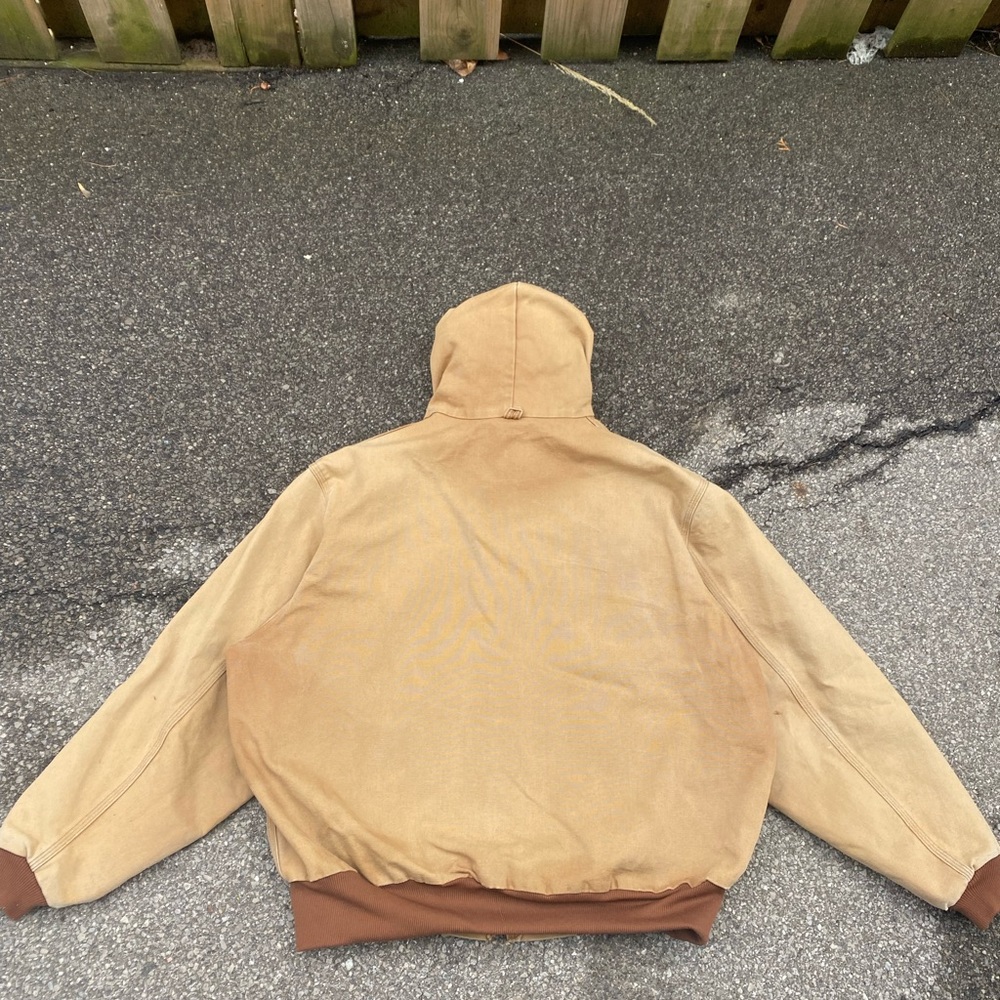 Carhartt Vintage Men's Brown Hooded Workwear Jacket - Picture 5 of 5